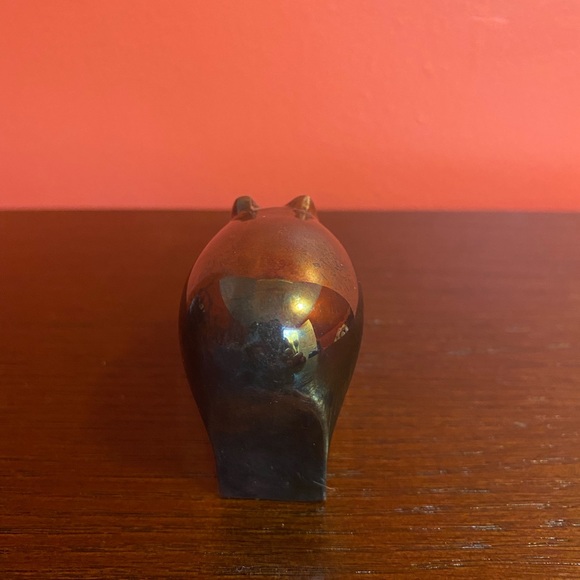 Vintage Sliver Hippo Paperweight - Picture 3 of 6